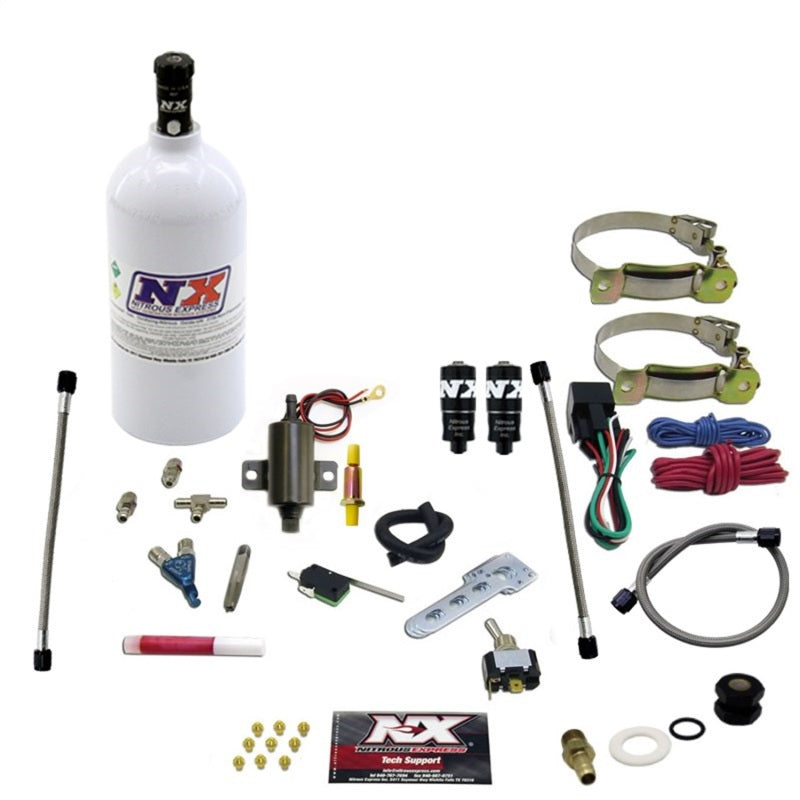 Nitrous Express 2 Cyl Piranha Nitrous Kit (V-Twins w/Single Carb) w/2.5lb Bottle Nitrous Express 2 Cyl Piranha Nitrous Kit (V-Twins w/Single Carb) w/2.5lb Bottle