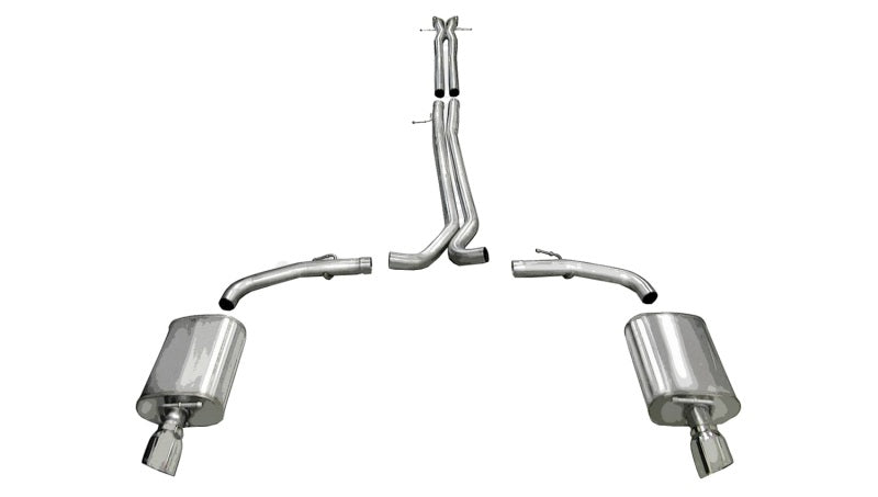 Corsa 2010-2019 Ford Taurus SHO 3.5L V6 Turbo Polished Sport Cat-Back Exhaust Corsa 2010-2019 Ford Taurus SHO 3.5L V6 Turbo Polished Sport Cat-Back Exhaust