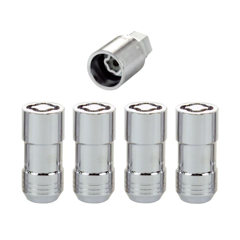 McGard Wheel Lock Nut Set - 4pk. (Cone Seat) M14X1.5 / 21mm & 22mm Dual Hex / 1.965in. L - Chrome McGard Wheel Lock Nut Set - 4pk. (Cone Seat) M14X1.5 / 21mm & 22mm Dual Hex / 1.965in. L - Chrome