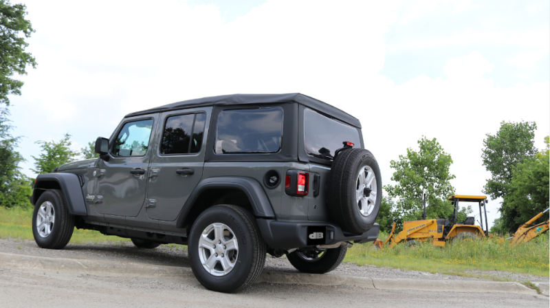 Corsa 2018-2025 Jeep Wrangler JL 2.5in Dual Rear Turn Down Exit Black Touring Axle-Back Exhaust Corsa 2018-2025 Jeep Wrangler JL 2.5in Dual Rear Turn Down Exit Black Touring Axle-Back Exhaust
