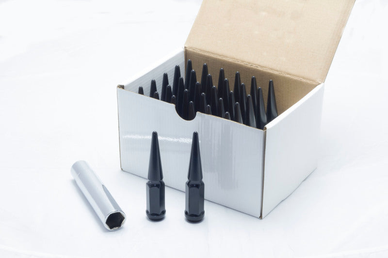 Wheel Mate Spiked Lug Nuts Set of 32 - Black 14x2.0 Wheel Mate Spiked Lug Nuts Set of 32 - Black 14x2.0