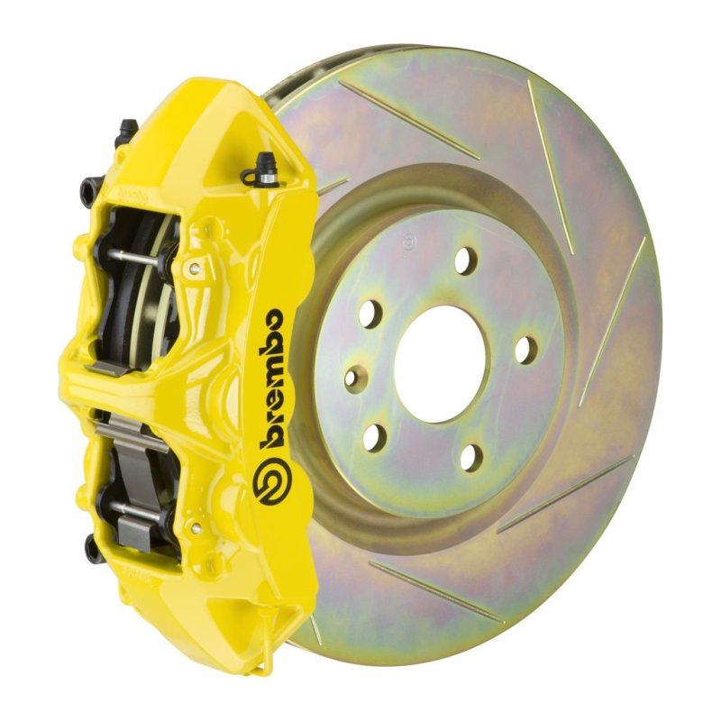 Brembo 05-14 Mustang GT Excl non-ABS Equipped Fr GT BBK 6Pist Cast 355x32 1pc Rtr Slot Type1-Yellow Brembo 05-14 Mustang GT Excl non-ABS Equipped Fr GT BBK 6Pist Cast 355x32 1pc Rtr Slot Type1-Yellow