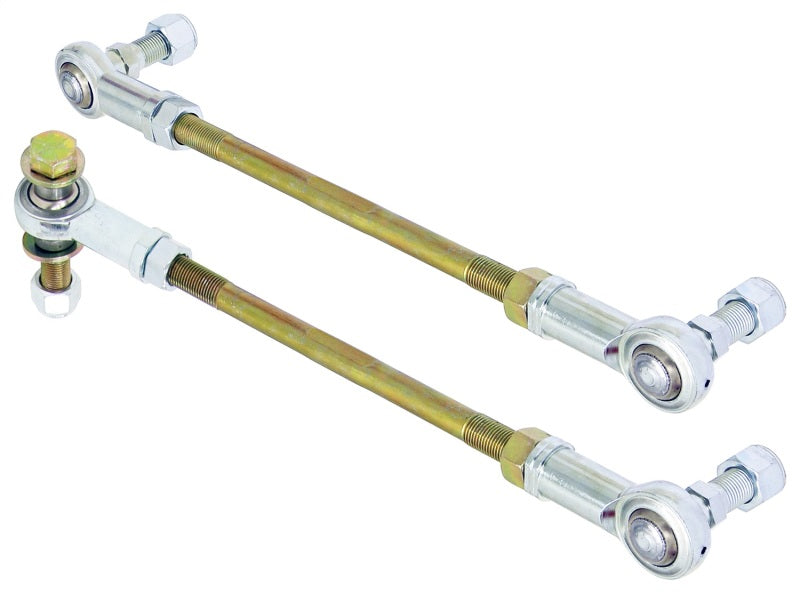 RockJock JL/JT Front Adjustable Sway Bar End Link Kit 10 1/2in Long Rods w/ Heims RockJock JL/JT Front Adjustable Sway Bar End Link Kit 10 1/2in Long Rods w/ Heims