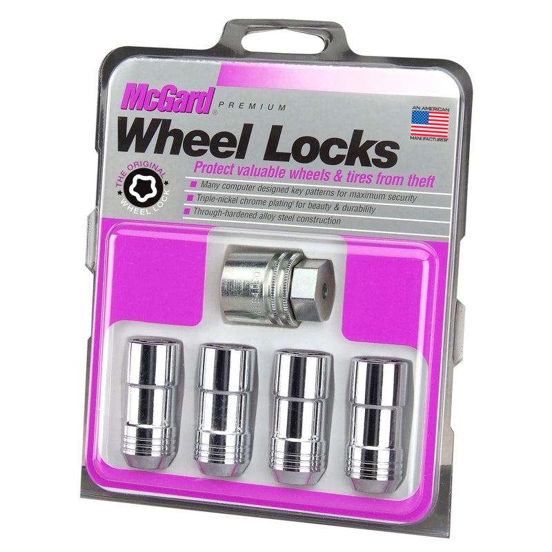 McGard Wheel Lock Nut Set - 4pk. (Cone Seat) M14X2.0 / 13/16 Hex / 2.25in. Length - Chrome McGard Wheel Lock Nut Set - 4pk. (Cone Seat) M14X2.0 / 13/16 Hex / 2.25in. Length - Chrome