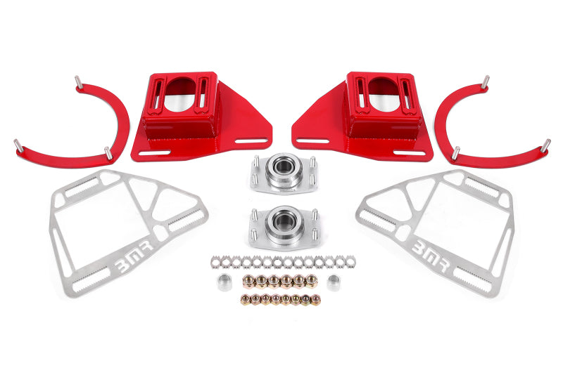 BMR Suspension 82-92 Chevy Camaro Caster/Camber Plates w/ Lockout Plates - Red BMR Suspension 82-92 Chevy Camaro Caster/Camber Plates w/ Lockout Plates - Red