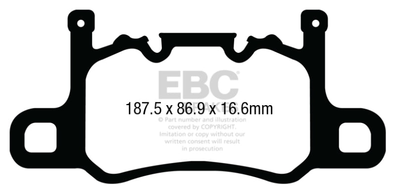 EBC 13-15 Porsche 911 (991) GT3 3.8L (Cast Iron Rotor Only) Bluestuff Rear Brake Pads EBC 13-15 Porsche 911 (991) GT3 3.8L (Cast Iron Rotor Only) Bluestuff Rear Brake Pads