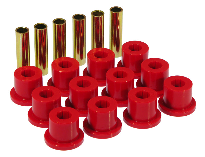 Prothane 67-87 GM Rear Spring & Shackle Bushings (w/ 1.5in Bushings) - Red Prothane 67-87 GM Rear Spring & Shackle Bushings (w/ 1.5in Bushings) - Red