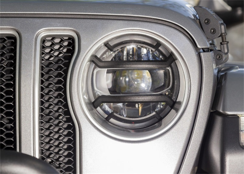 Rugged Ridge 18-20 Jeep Wrangler JL / 2020 Jeep Gladiator JT Black Elite Headlight Guards Black Rugged Ridge 18-20 Jeep Wrangler JL / 2020 Jeep Gladiator JT Black Elite Headlight Guards Black