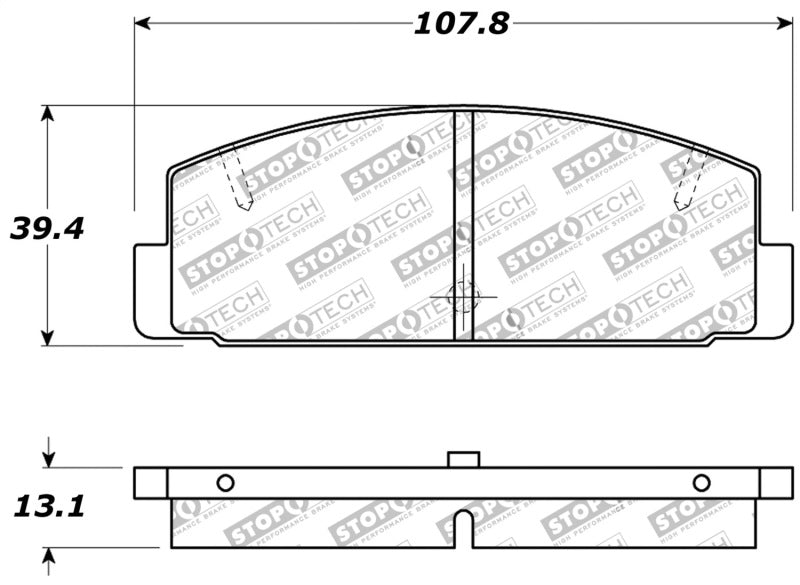 StopTech Performance 89-95 Mazda RX7 / 03-05 Mazda 6 Rear Brake Pads StopTech Performance 89-95 Mazda RX7 / 03-05 Mazda 6 Rear Brake Pads