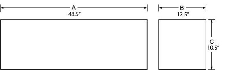 Tradesman Aluminum Flush Mount Truck Tool Box (48in.) - Black Tradesman Aluminum Flush Mount Truck Tool Box (48in.) - Black