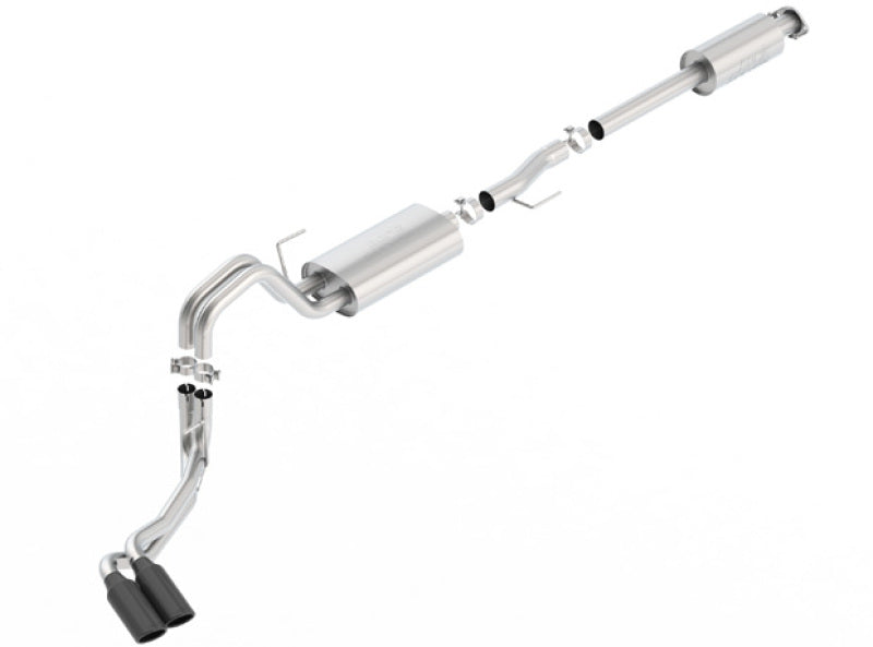 Borla 15-17 F-150 2.7L/ 3.5L EcoBoost/ 5.0L V8 4in. Tip Side Exit S-type Exhaust Black Chrome Borla 15-17 F-150 2.7L/ 3.5L EcoBoost/ 5.0L V8 4in. Tip Side Exit S-type Exhaust Black Chrome