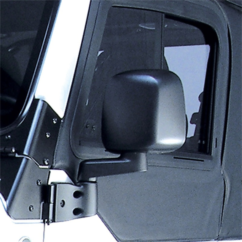 Omix Door Mirror Black Left- 87-06 Jeep Wrangler Omix Door Mirror Black Left- 87-06 Jeep Wrangler
