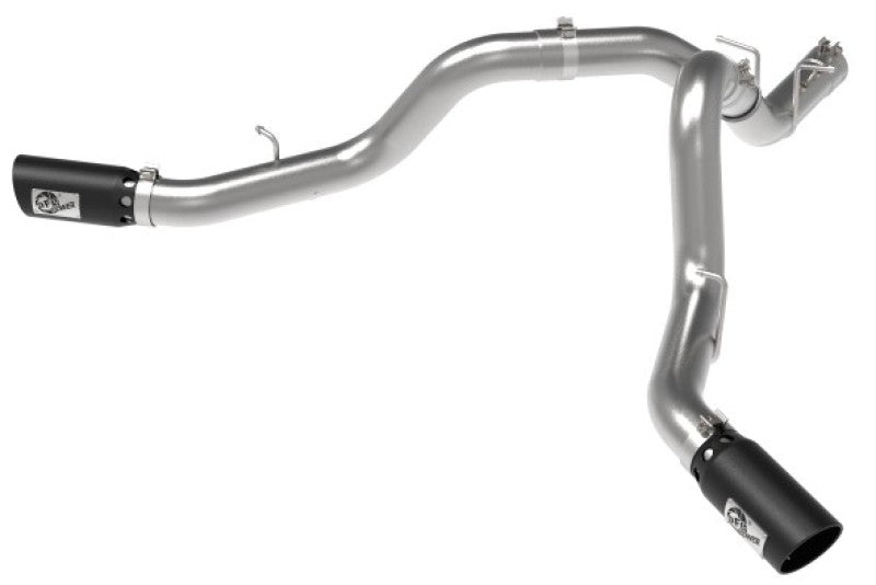 aFe Large Bore-HD 4in 409SS DPF-Back Exhaust System w/Black Tip 20 GM Diesel Trucks V8-6.6L (td) L5P aFe Large Bore-HD 4in 409SS DPF-Back Exhaust System w/Black Tip 20 GM Diesel Trucks V8-6.6L (td) L5P