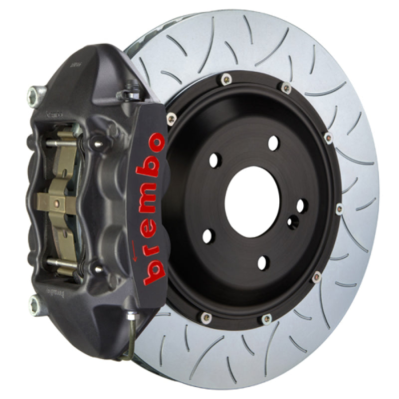 Brembo 14+ Q50/Q50S (Excl. AWD) Rear GTS BBK 4 Piston Cast 380x28 2pc Rotor Slotted Type3 -Black HA Brembo 14+ Q50/Q50S (Excl. AWD) Rear GTS BBK 4 Piston Cast 380x28 2pc Rotor Slotted Type3 -Black HA