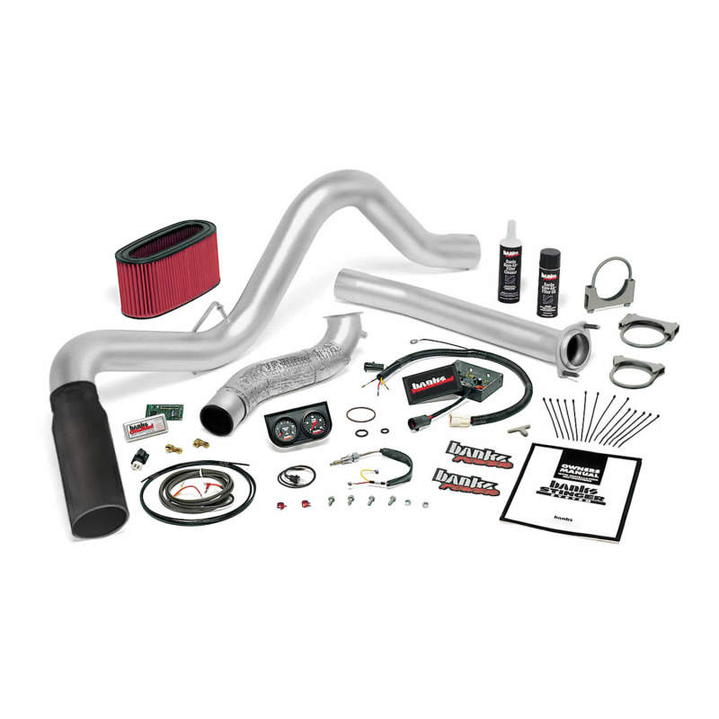 Banks Power 95.5-97 Ford 7.3L Auto Stinger System - SS Single Exhaust w/ Black Tip Banks Power 95.5-97 Ford 7.3L Auto Stinger System - SS Single Exhaust w/ Black Tip