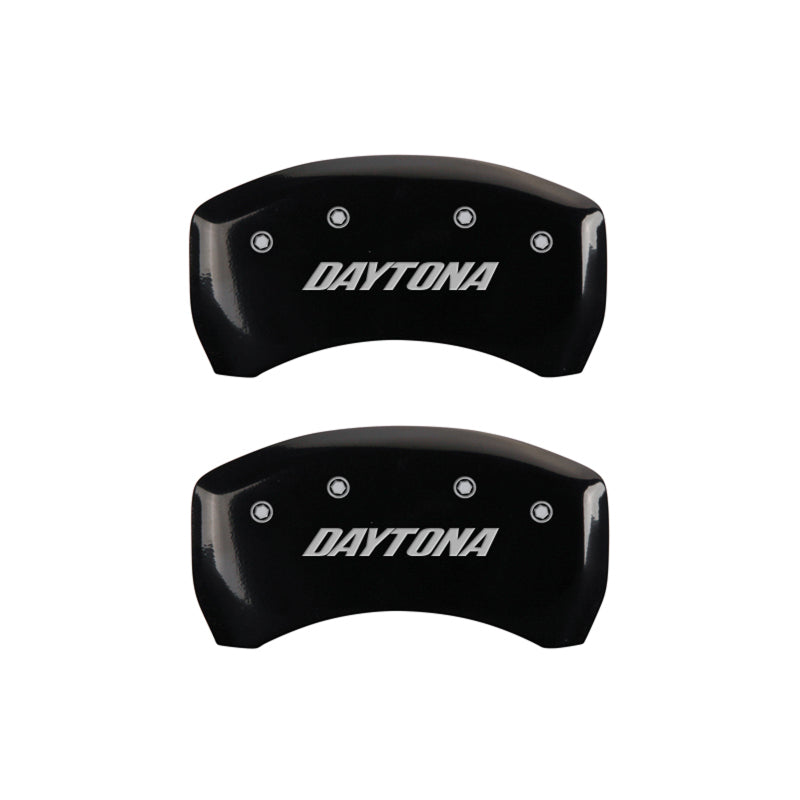 MGP 4 Caliper Covers Engraved Front & Rear Daytona Black finish silver ch MGP 4 Caliper Covers Engraved Front & Rear Daytona Black finish silver ch