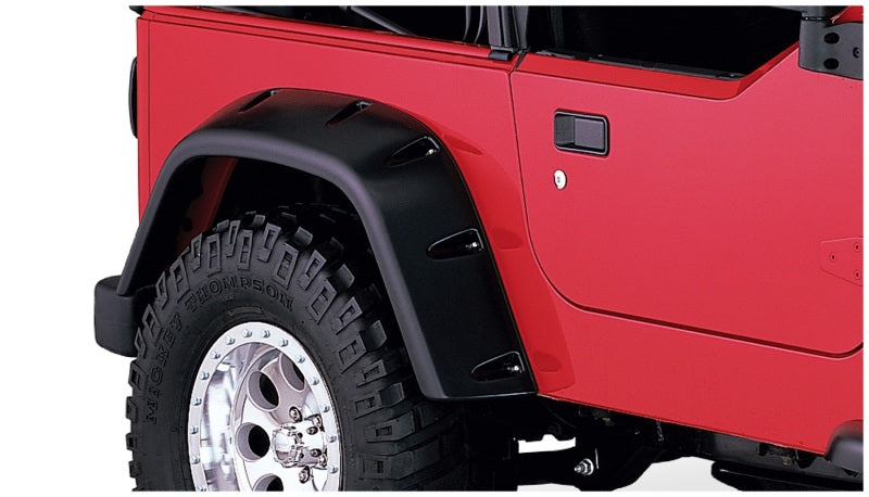 Bushwacker 97-06 Jeep TJ Max Pocket Style Flares 4pc - Black Bushwacker 97-06 Jeep TJ Max Pocket Style Flares 4pc - Black