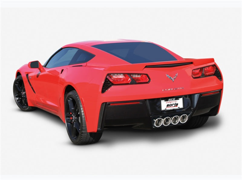 Borla 2014 Chevy Corvette C7 w/ AFM w/o NPP Atak Rear Section Exhuast Quad Rd Rl IC Tips Borla 2014 Chevy Corvette C7 w/ AFM w/o NPP Atak Rear Section Exhuast Quad Rd Rl IC Tips