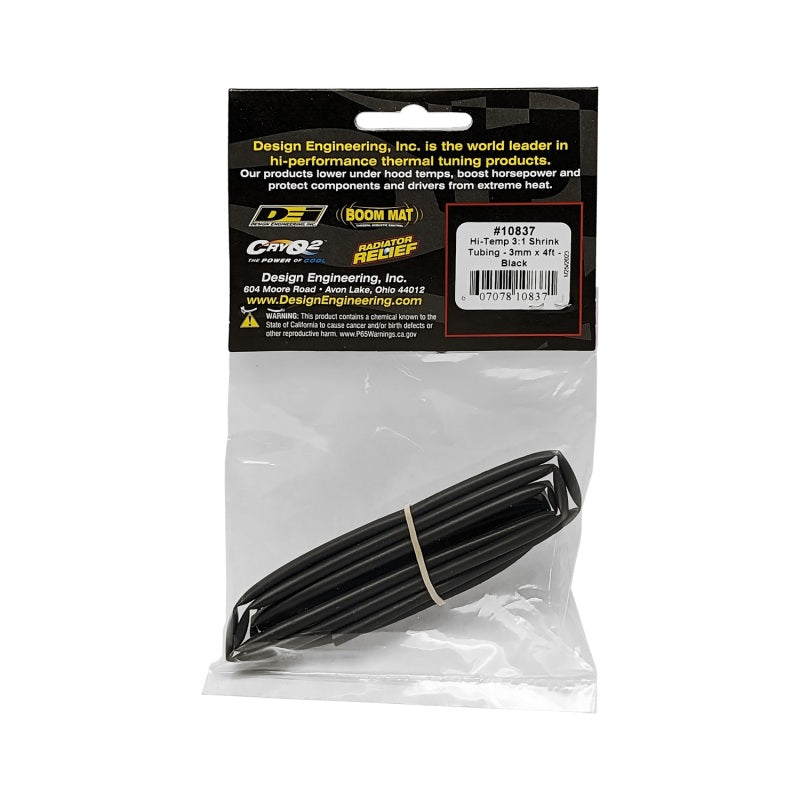 DEI Hi-Temp Shrink Tube 3mm x 4ft - Black DEI Hi-Temp Shrink Tube 3mm x 4ft - Black