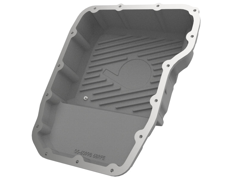 aFe Transmission Pan Raw w/ Machined Fins 13-19 Dodge Diesel Trucks L6-6.7L (td) aFe Transmission Pan Raw w/ Machined Fins 13-19 Dodge Diesel Trucks L6-6.7L (td)