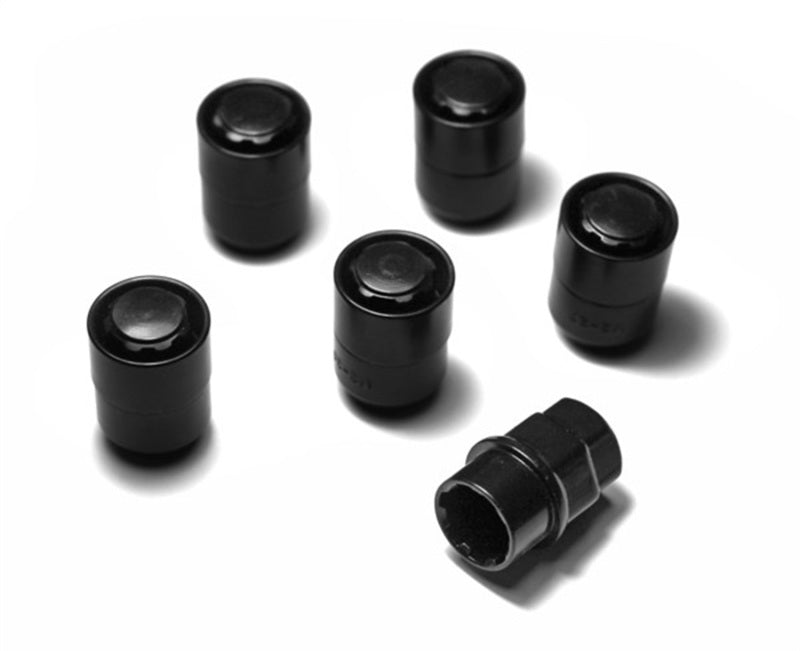 Rugged Ridge Five Piece Wheel Lock Set 1/2 -20 Thread Black Rugged Ridge Five Piece Wheel Lock Set 1/2 -20 Thread Black