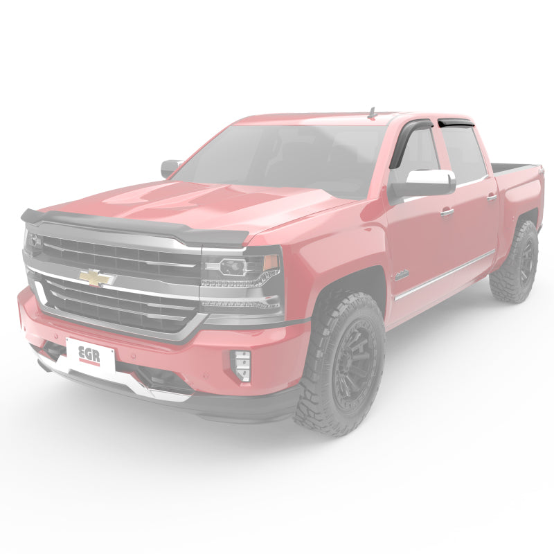 EGR 14+ Chev Silverado Ext Cab Tape-On Window Visors - Set of 4 EGR 14+ Chev Silverado Ext Cab Tape-On Window Visors - Set of 4