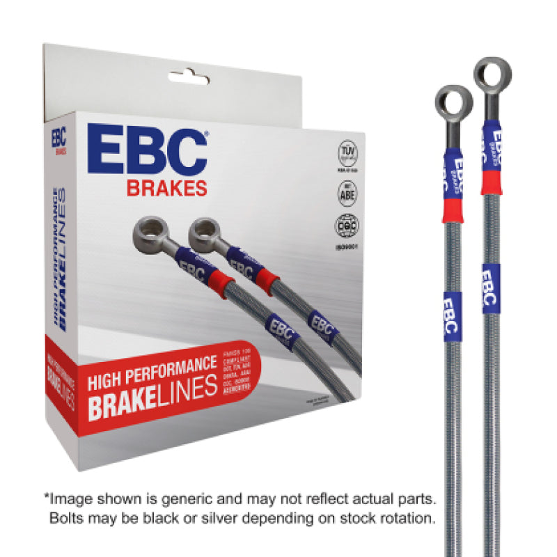 EBC 06-13 Audi A3 2.0T (Banjo Line Ends) Stainless Steel Brake Line Kit EBC 06-13 Audi A3 2.0T (Banjo Line Ends) Stainless Steel Brake Line Kit