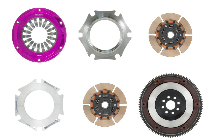 Exedy 1991-1992 Toyota Supra Hyper Twin Cerametallic Clutch Sprung Center Disc Pull Type Cover Exedy 1991-1992 Toyota Supra Hyper Twin Cerametallic Clutch Sprung Center Disc Pull Type Cover