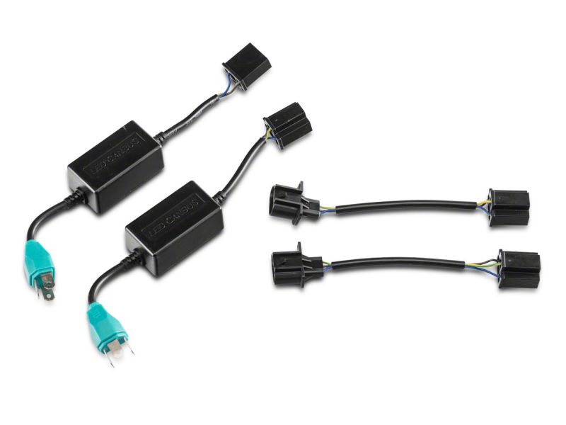 Raxiom 97-18 Jeep Wrangler TJ & JK 6-LED Headlights w/ Partial Halo- Blk Housing (Clear Lens) Raxiom 97-18 Jeep Wrangler TJ & JK 6-LED Headlights w/ Partial Halo- Blk Housing (Clear Lens)