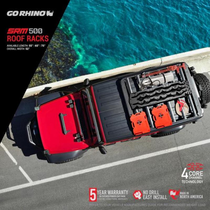 Go Rhino SRM 500 Roof Rack - 75in Go Rhino SRM 500 Roof Rack - 75in
