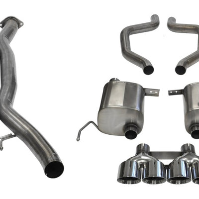 Corsa 2015+ Chevrolet Corvette C7 Z06 2.75in Dual Rear Xtreme Cat-Back Exhaust w/ Quad Polis