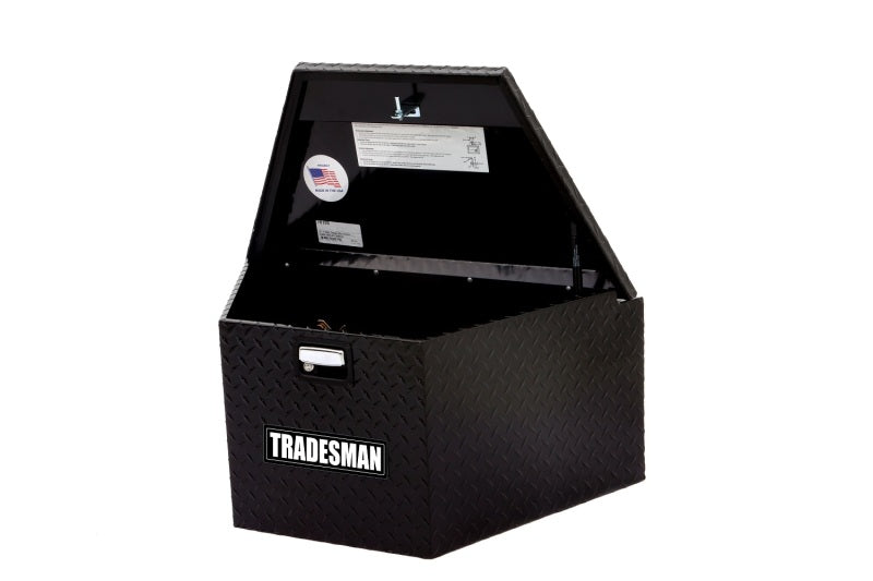 Tradesman Aluminum Trailer Tongue Storage Box (16in.) - Black Tradesman Aluminum Trailer Tongue Storage Box (16in.) - Black