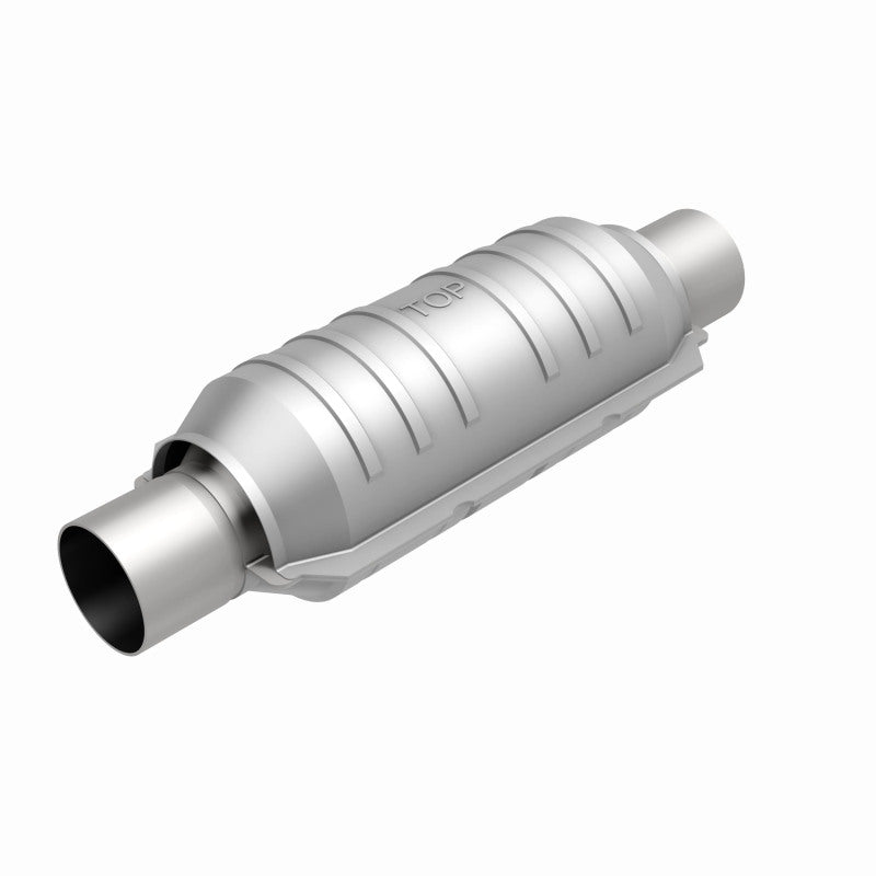 MagnaFlow Catalytic Converter 2 in Inlet 2 in Outlet 11 in Length SS MagnaFlow Catalytic Converter 2 in Inlet 2 in Outlet 11 in Length SS