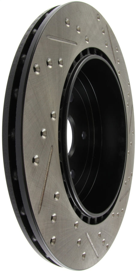 StopTech 08+ Subaru STI (Will Not Fit 05-07) Slotted & Drilled Sport Brake Rotor StopTech 08+ Subaru STI (Will Not Fit 05-07) Slotted & Drilled Sport Brake Rotor