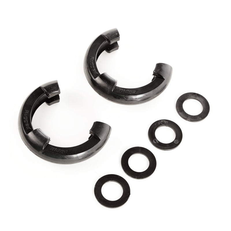 Rugged Ridge Black 7/8in D-Ring Isolator Kit Rugged Ridge Black 7/8in D-Ring Isolator Kit