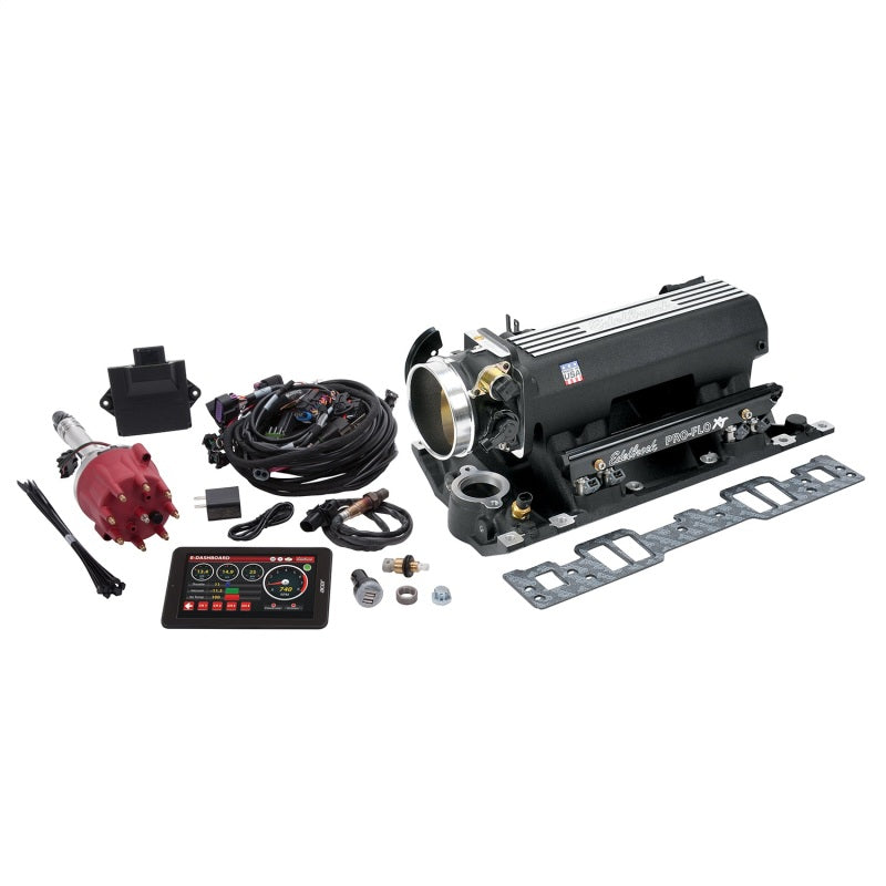 Edelbrock Pro Flo 4 XT EFI System Seq Port SBC Vortec/E-Tec 550 Max HP 29lb/hr Black Finish Edelbrock Pro Flo 4 XT EFI System Seq Port SBC Vortec/E-Tec 550 Max HP 29lb/hr Black Finish