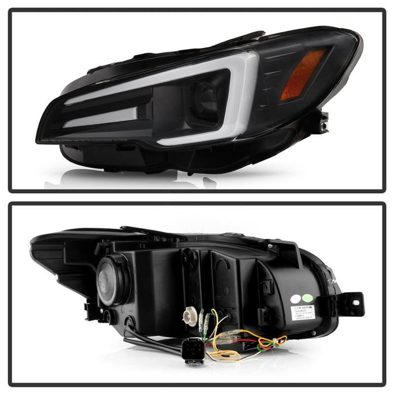 Spyder Subaru Impreza WRX 15-20 Halogen Model Projector Headlights - Black PRO-YD-SWRX15SI-SBSEQ-BK Spyder Subaru Impreza WRX 15-20 Halogen Model Projector Headlights - Black PRO-YD-SWRX15SI-SBSEQ-BK