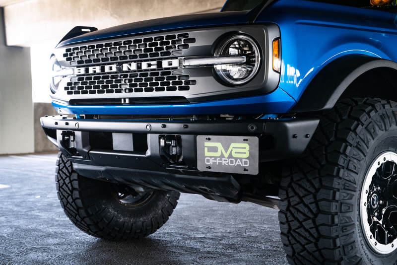 DV8 Offroad 21-22 Ford Bronco Factory Front Bumper License Relocation Bracket - Side DV8 Offroad 21-22 Ford Bronco Factory Front Bumper License Relocation Bracket - Side