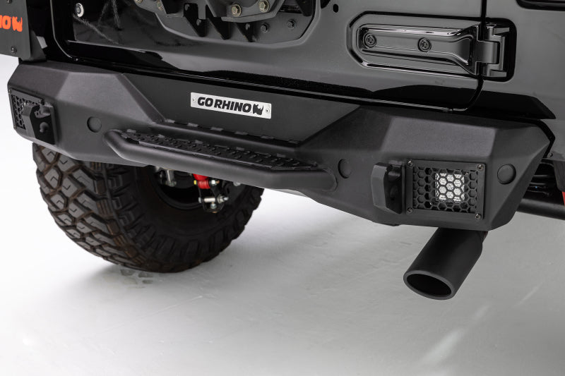 Go Rhino 18-20 Jeep Wrangler JL/JLU Rockline Rear Stubby Bumper Go Rhino 18-20 Jeep Wrangler JL/JLU Rockline Rear Stubby Bumper