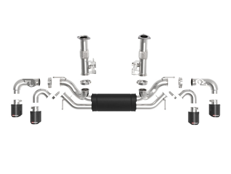aFe MACH Force-Xp 3in to 2-1/2in 304SS Cat-Back 2020 Chevy Corvette (C8) 6.2L - Carbon Fiber Tip aFe MACH Force-Xp 3in to 2-1/2in 304SS Cat-Back 2020 Chevy Corvette (C8) 6.2L - Carbon Fiber Tip