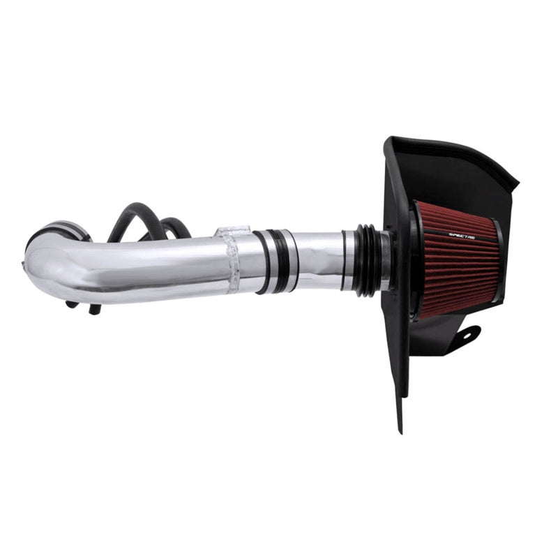 Spectre 04-14 Nissan Titan V8-5.6L F/I Air Intake Kit - Polished w/Red Filter Spectre 04-14 Nissan Titan V8-5.6L F/I Air Intake Kit - Polished w/Red Filter