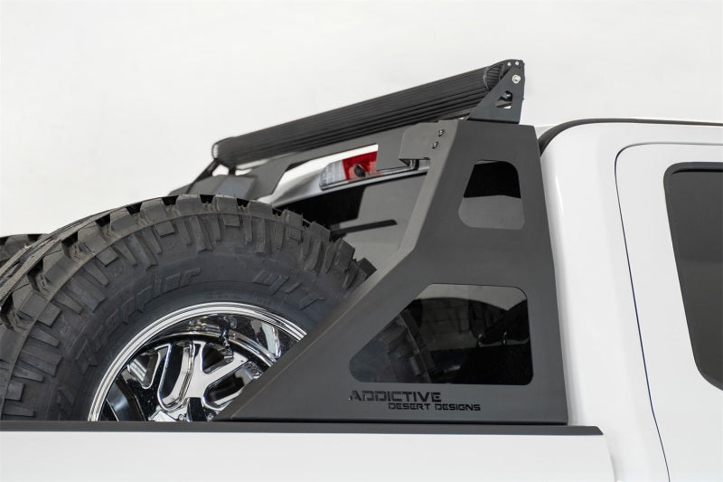 Addictive Desert Designs 17-19 Ford Super Duty Stealth Fighter Chase Rack - Black Addictive Desert Designs 17-19 Ford Super Duty Stealth Fighter Chase Rack - Black