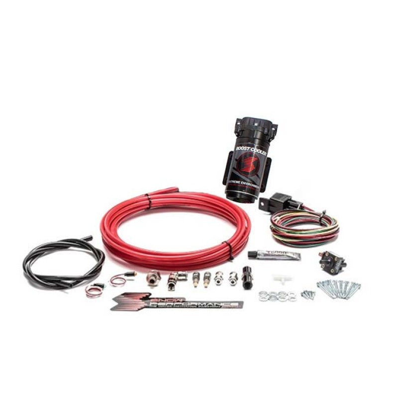 Snow Performance Stg 1 Bst Cooler TD Water Inj Kit (Incl Red Hi-Temp Tubing/Quick Fittings) w/o Tank Snow Performance Stg 1 Bst Cooler TD Water Inj Kit (Incl Red Hi-Temp Tubing/Quick Fittings) w/o Tank