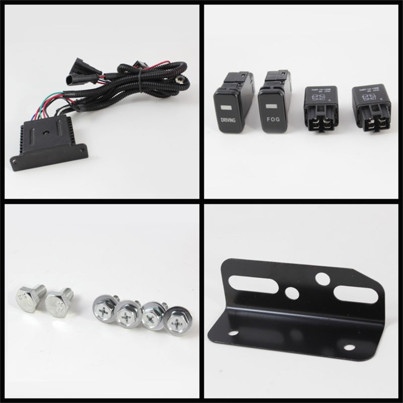 Spyder Toyota FJ Cruiser 07-14 Fog Lights With LED Daytime Running Lights w/swch Blk FL-DRL-TFJ07-BK Spyder Toyota FJ Cruiser 07-14 Fog Lights With LED Daytime Running Lights w/swch Blk FL-DRL-TFJ07-BK