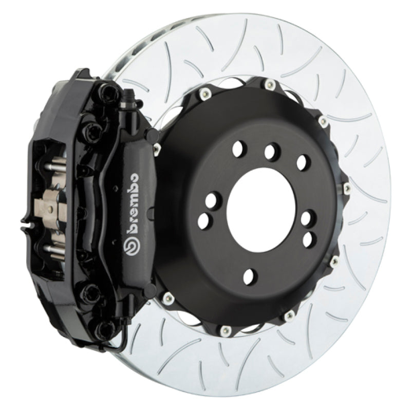 Brembo 04-08 S4/06-08 A4 Rear GT BBK 4 Piston Cast 2pc 345x28 2pc Rotor Slotted Type3-Black Brembo 04-08 S4/06-08 A4 Rear GT BBK 4 Piston Cast 2pc 345x28 2pc Rotor Slotted Type3-Black