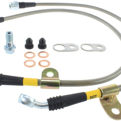 StopTech 06-15 Mazda Miata Stainless Steel Front Brake Line Kit for 4300