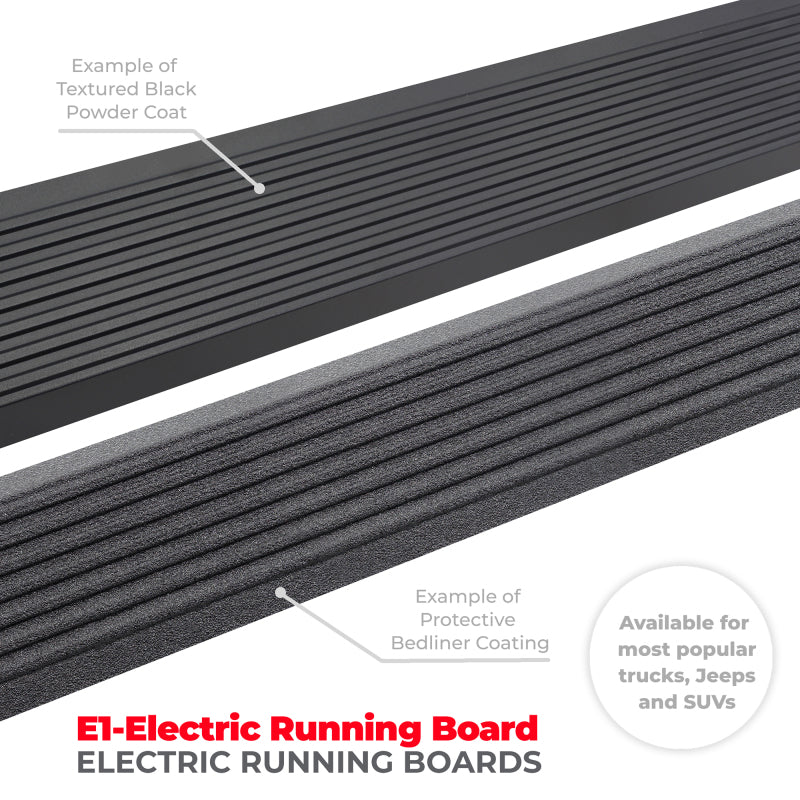 RealTruck 19-25 Chevrolet Silverado 1500 DC 4dr VoltStep Electric Running Board Kit - Bedliner Coat RealTruck 19-25 Chevrolet Silverado 1500 DC 4dr VoltStep Electric Running Board Kit - Bedliner Coat