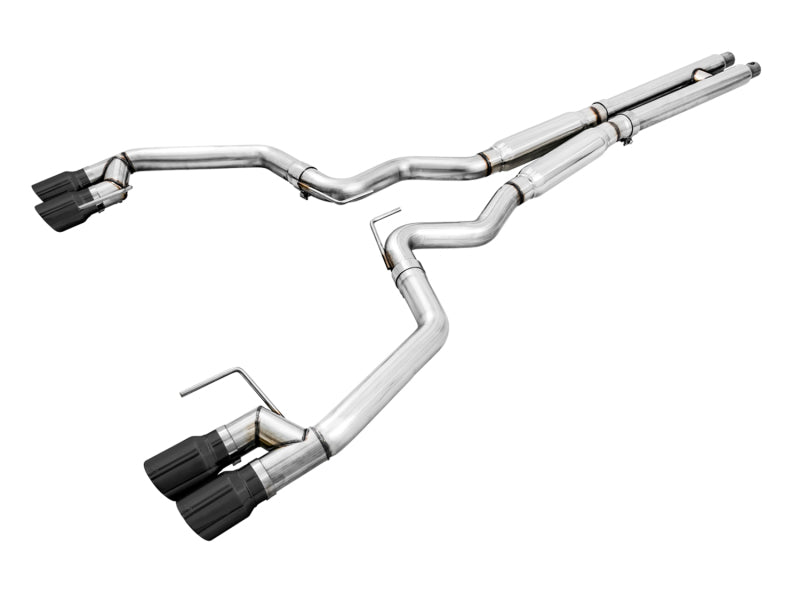 AWE Tuning 2018+ Ford Mustang GT (S550) Cat-back Exhaust - Track Edition (Quad Diamond Black Tips) AWE Tuning 2018+ Ford Mustang GT (S550) Cat-back Exhaust - Track Edition (Quad Diamond Black Tips)
