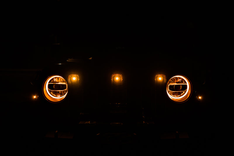 DV8 Offroad 2018+ Jeep JL Grill Amber Marker Lights DV8 Offroad 2018+ Jeep JL Grill Amber Marker Lights