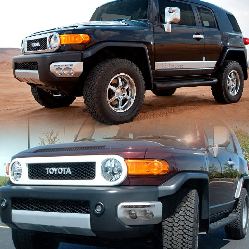 Spyder Toyota FJ Cruiser 07-14 Fog Lights W LED Daytime Running Lights w/swch- Clear FL-DRL-TFJ07-C Spyder Toyota FJ Cruiser 07-14 Fog Lights W LED Daytime Running Lights w/swch- Clear FL-DRL-TFJ07-C